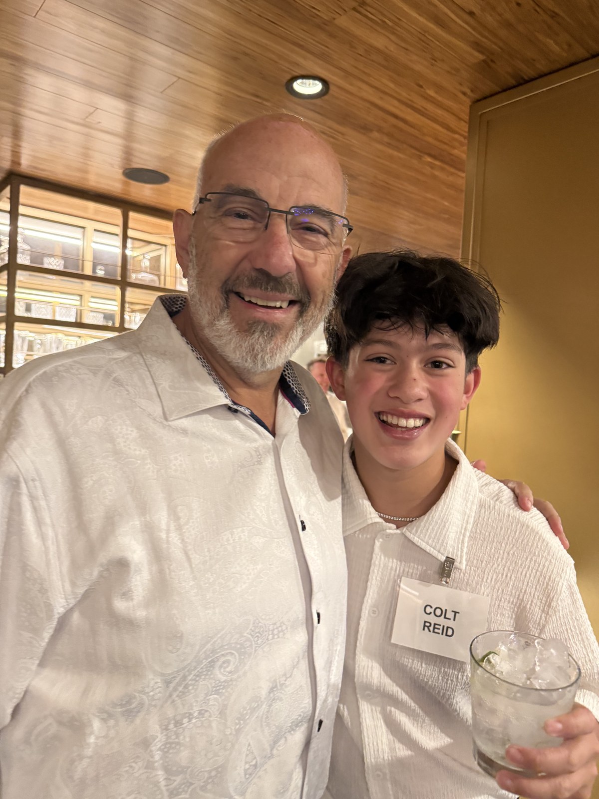Colt Reid with mentor Jeff Hoffman