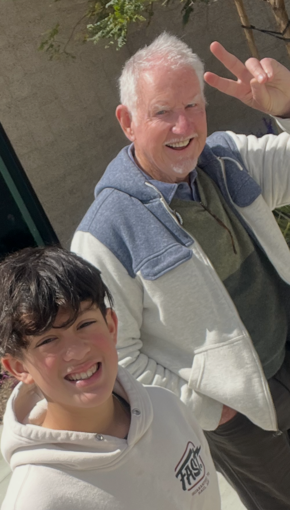 Colt Reid with Brian Smith, founder of UGG Boots