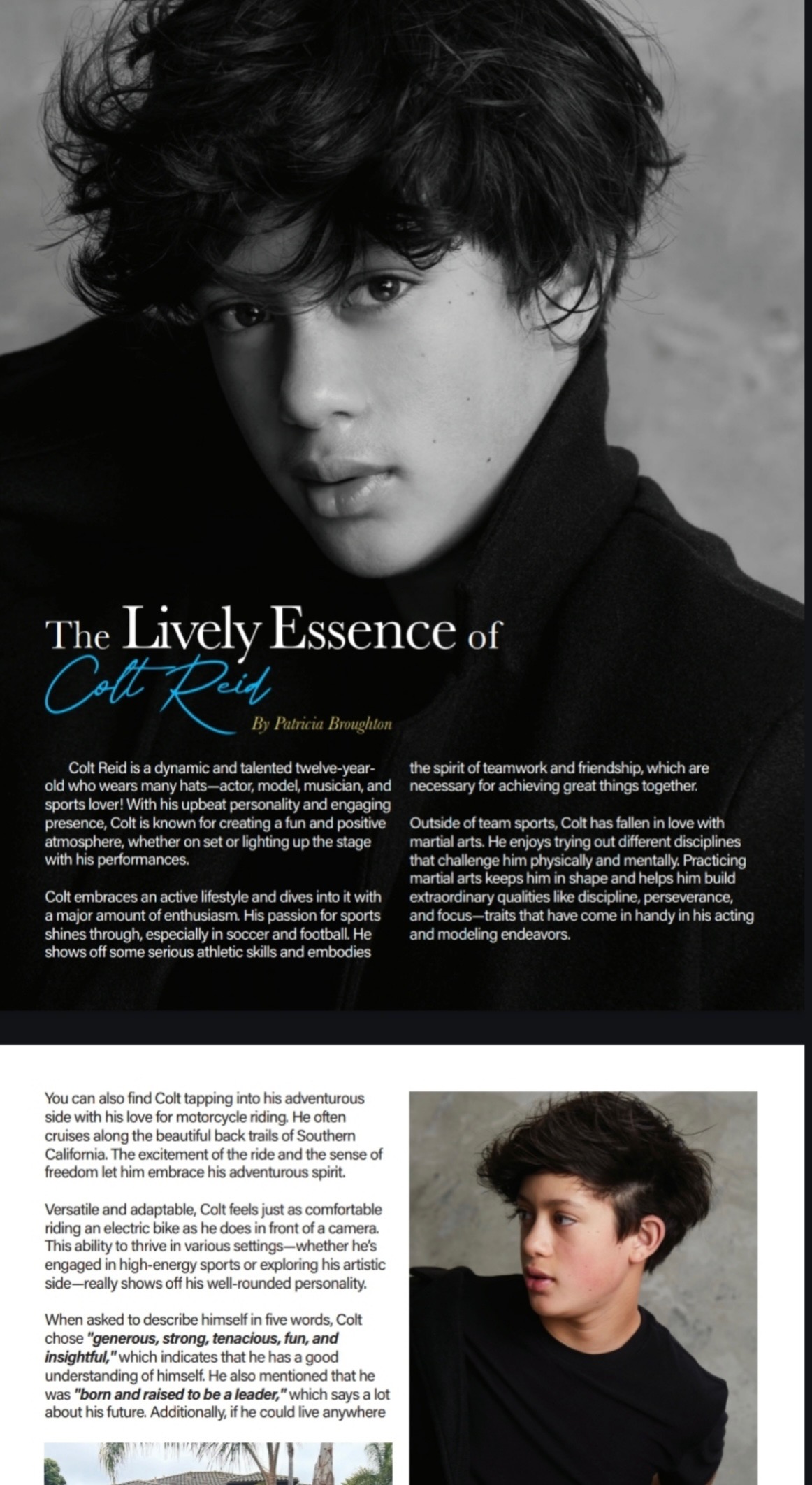 Colt Reid editorial feature