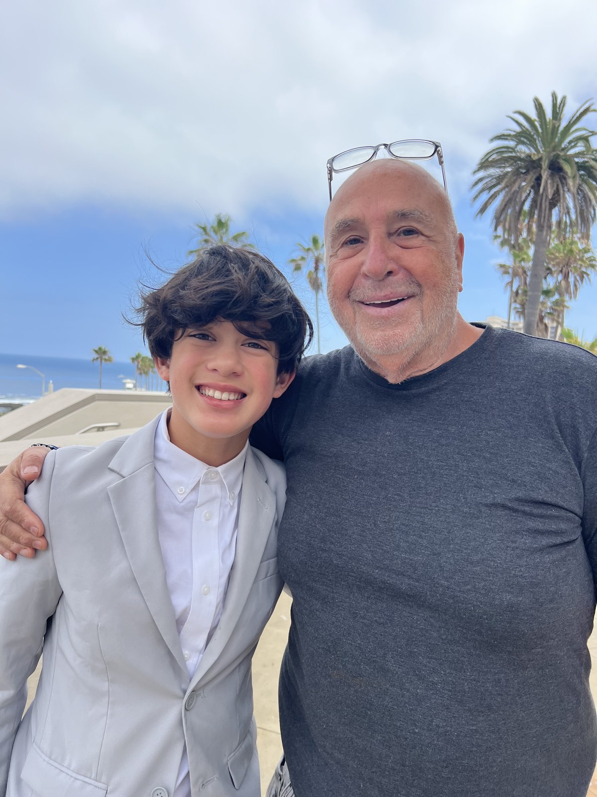Colt Reid with Larry Namer, founder of E! Entertainment Television